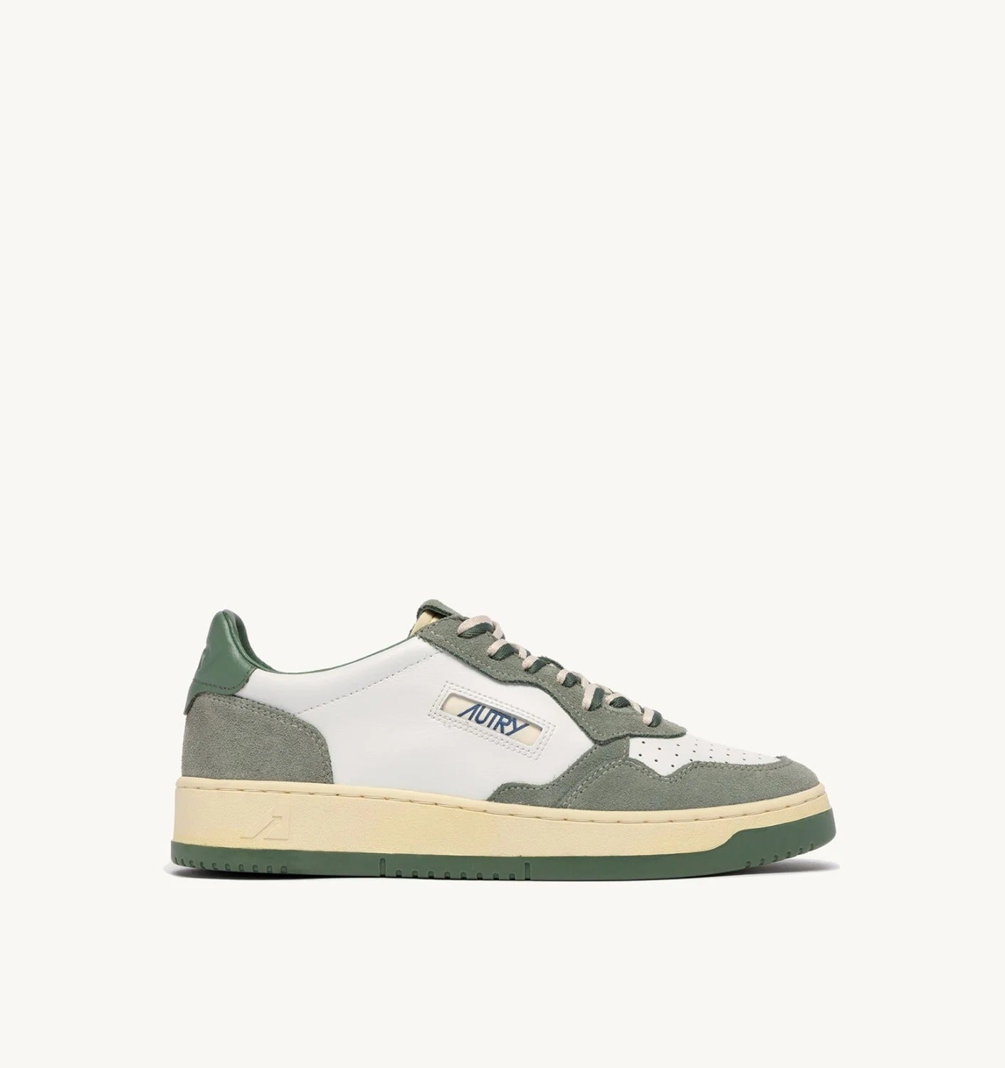 Autry Medalist Low AULM-BW02 Sneakers Uomo Bianco Verde Militare