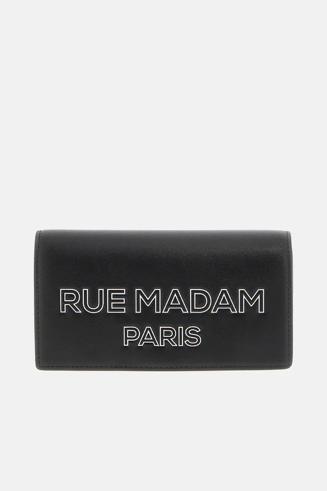 Rue Madam 1576 The Case Spring Borsa Nera Ecopelle