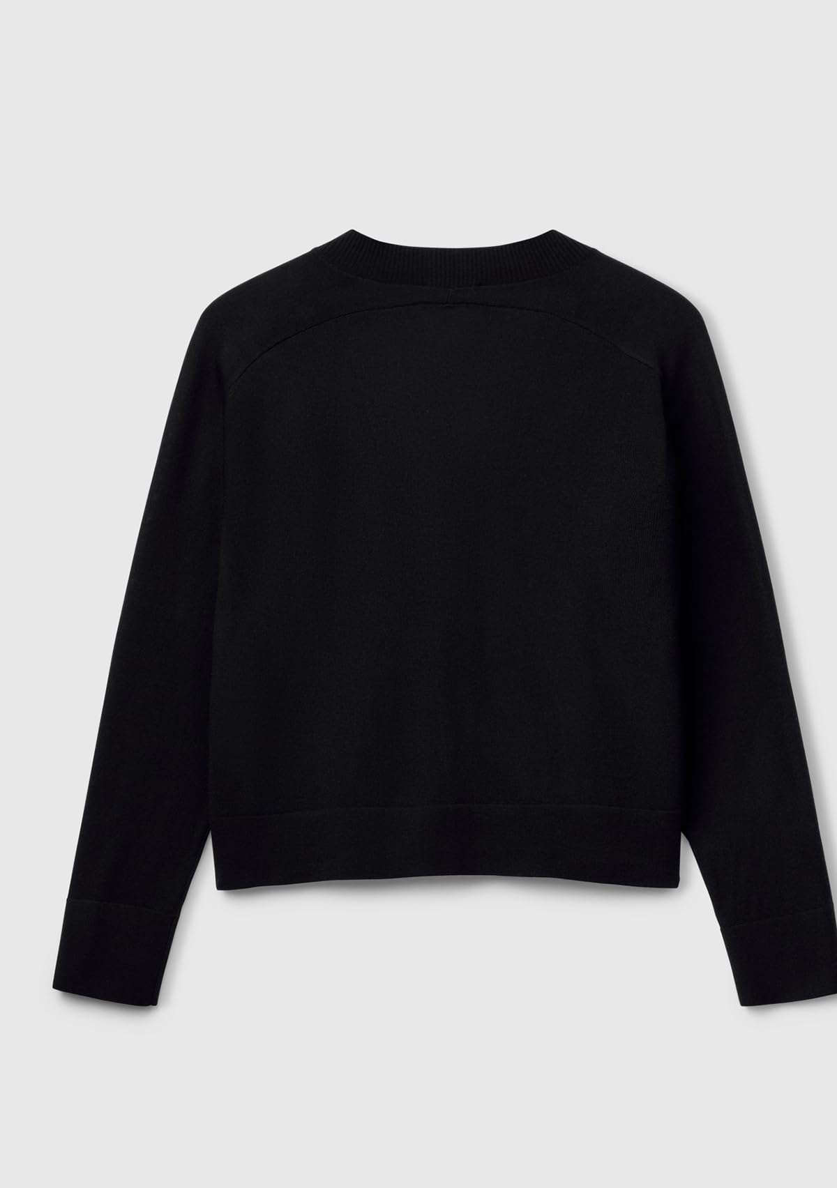 Benetton Maglieria 11ahd604r Cardigan Merino Nero Taglia XS