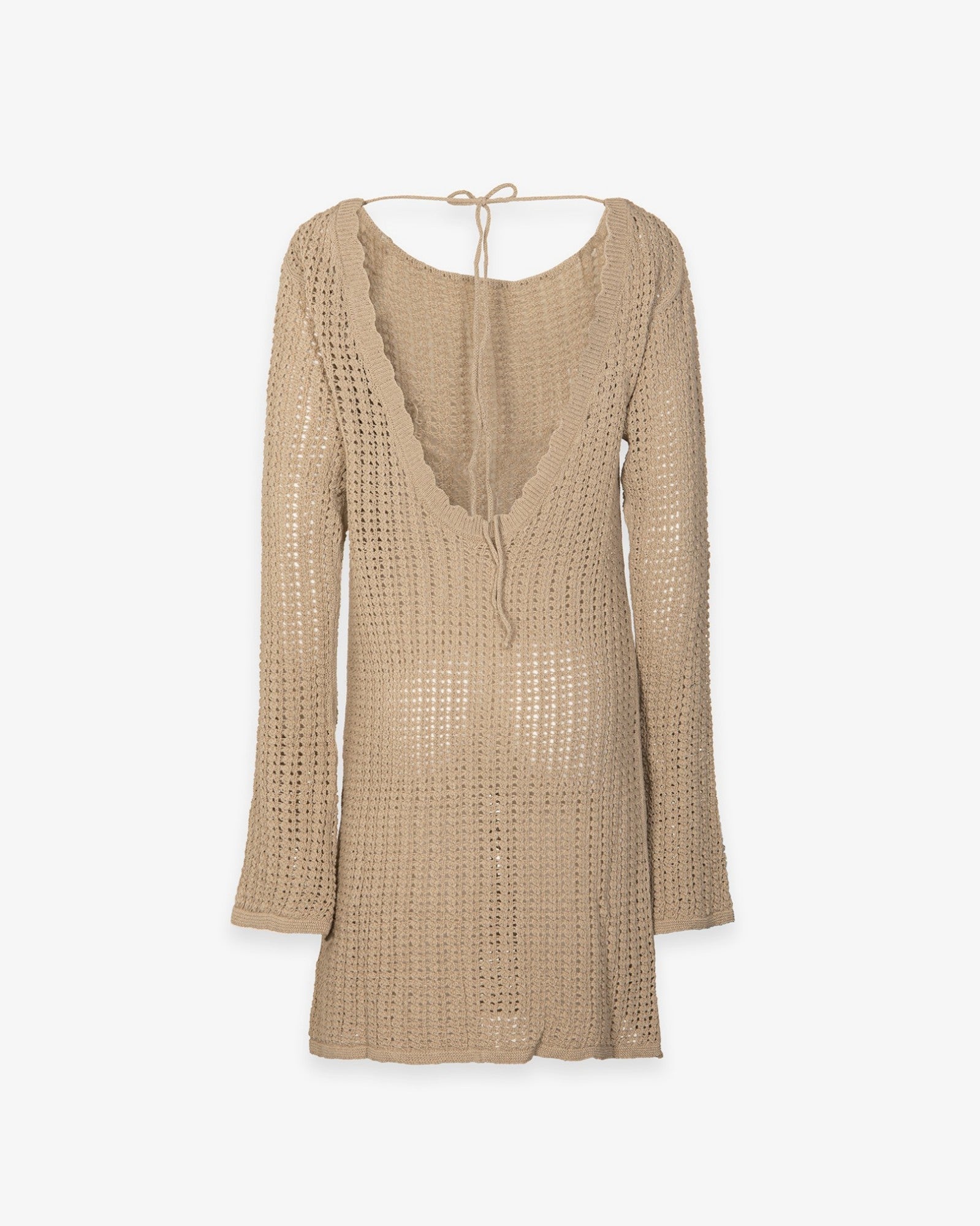 Hinnominate HMABW02671 Abito Corto Donna Beige Traforato