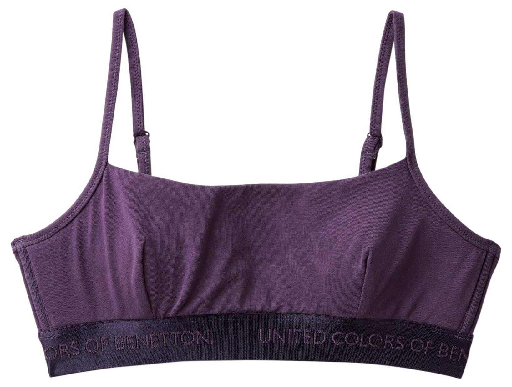 Benetton Brassiere Soft Reggiseno Cotone Nero Taglia L