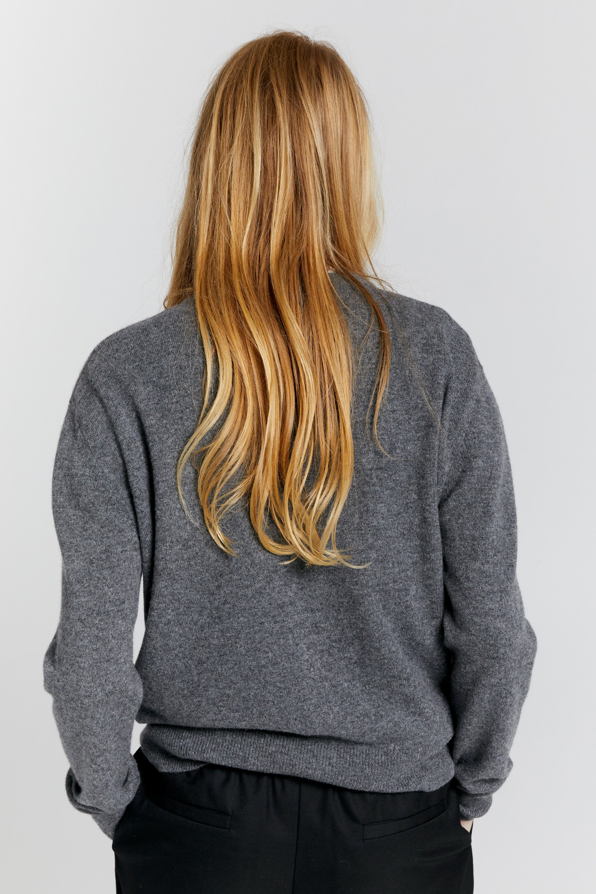 Karen Walker Posy Cashmere K Cardigan cardigan grigio