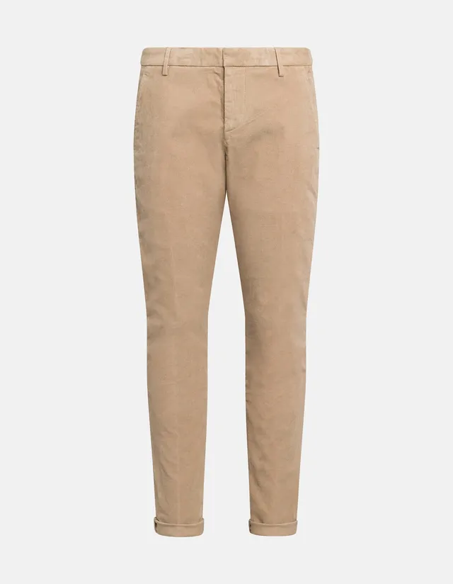 Dondup Gaubert UP235 VS0028U Pantalone Velluto Sabbia