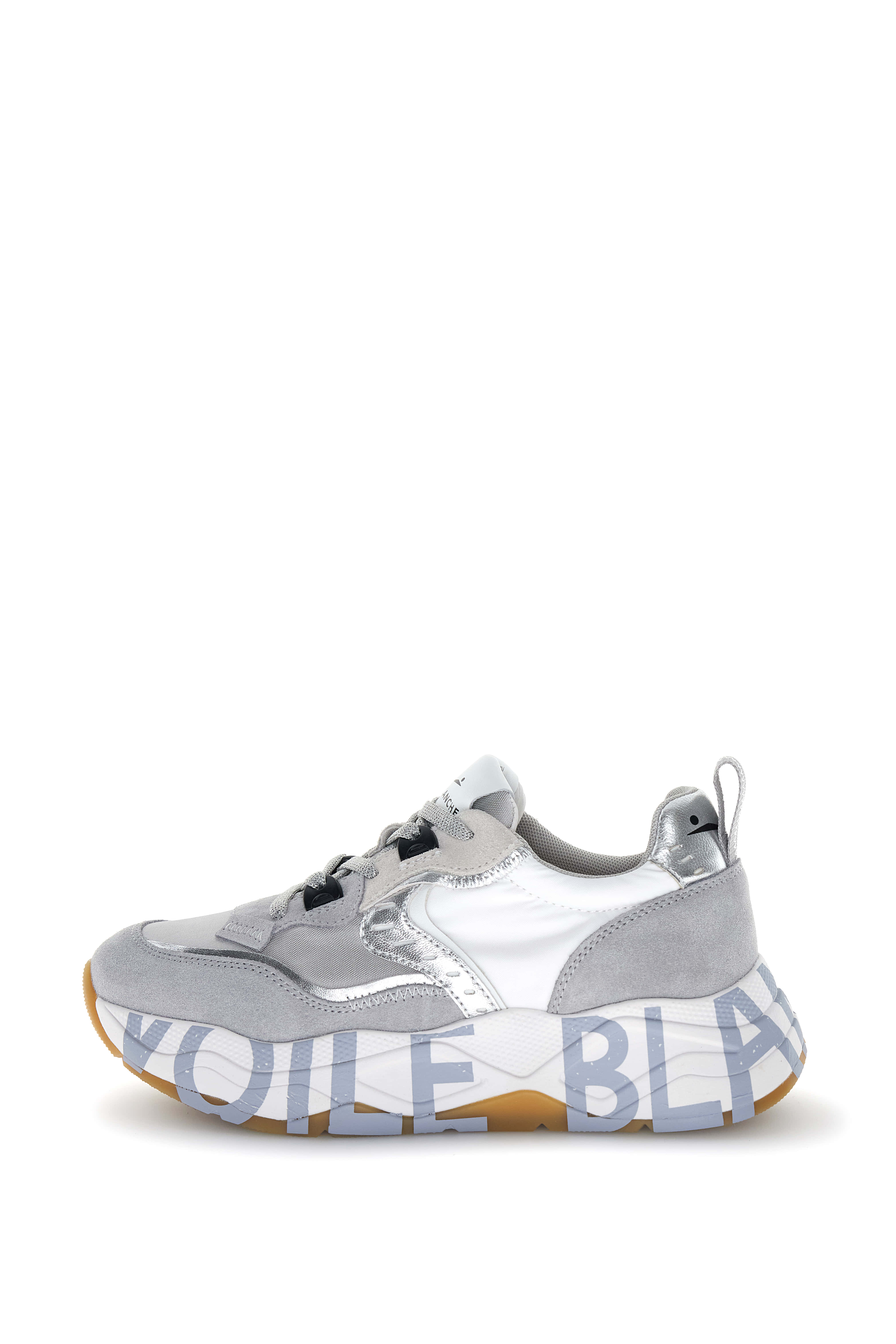 Voile Blanche Club 105 sneakers donna Grigio Argento suede