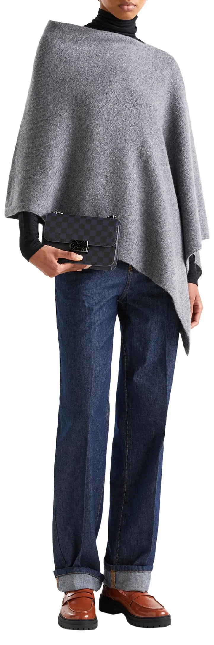 Benetton Mantella Donna Maglieria Leggera Jacquard Fiori