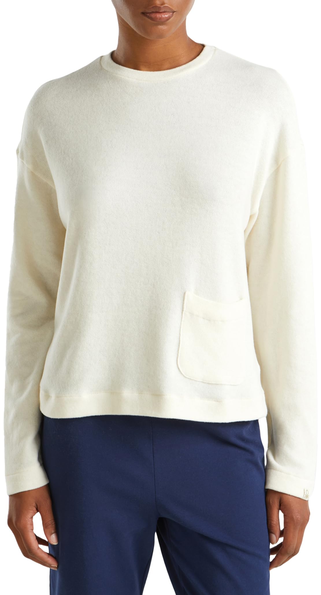 Benetton 3q413m06f Maglia Pigiama Donna L Jersey