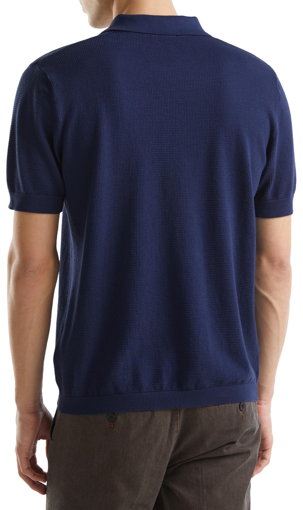 Benetton polo uomo blu XS manica corta regular