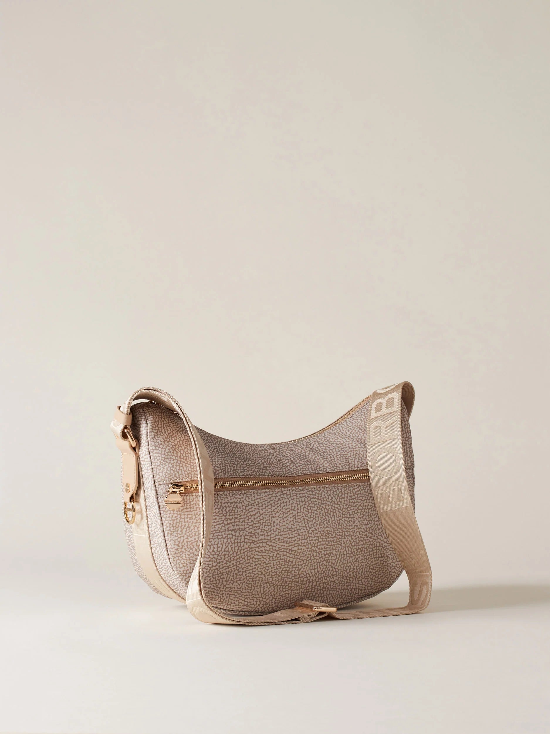 Borbonese Luna Small 934107 I15 Borsa Donna Sabbia OP