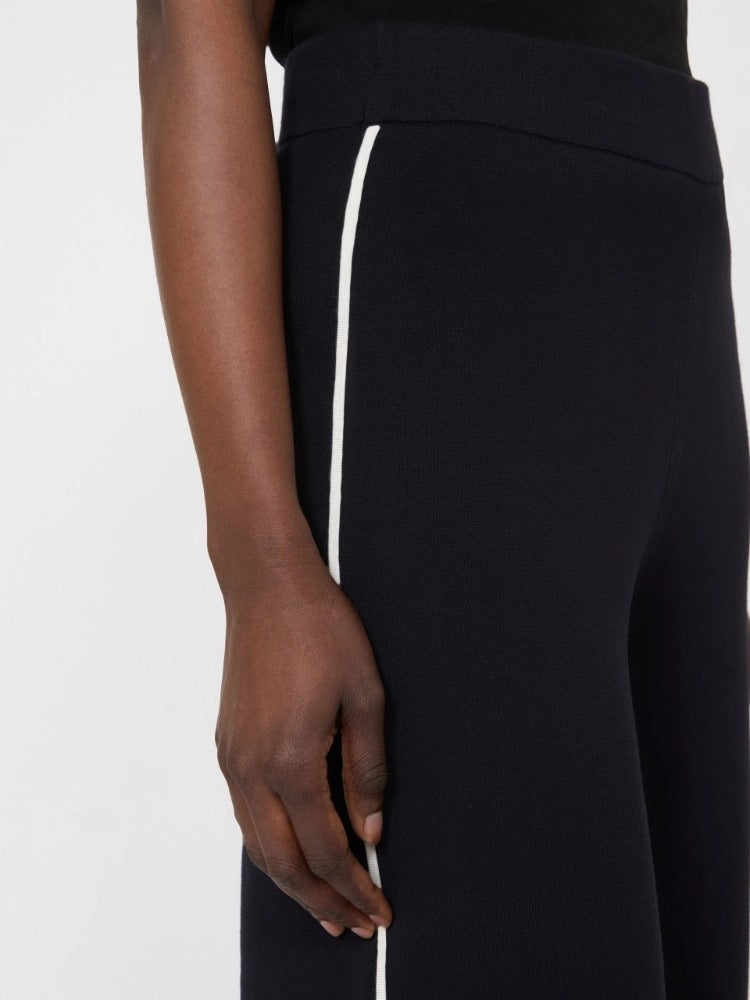 Max Mara Rasoio Pantalone Donna Blu Viscosa Stretch