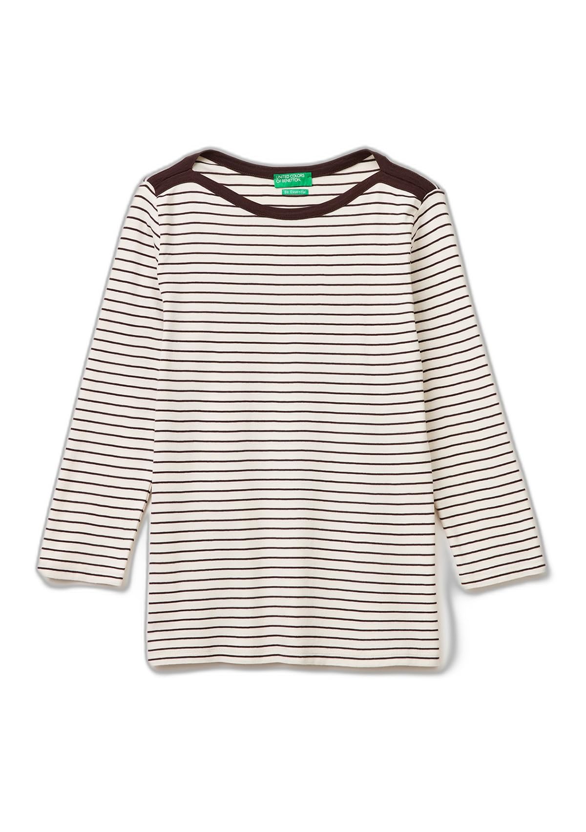 Benetton 339pd10c4 Maglietta Donna Scollo Barca XS