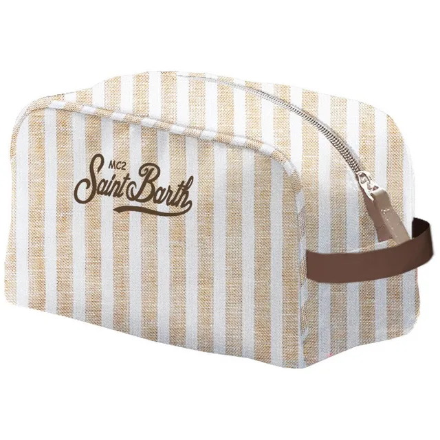 MC2 Saint Barth Westwood Linen Beauty Beige Rigato