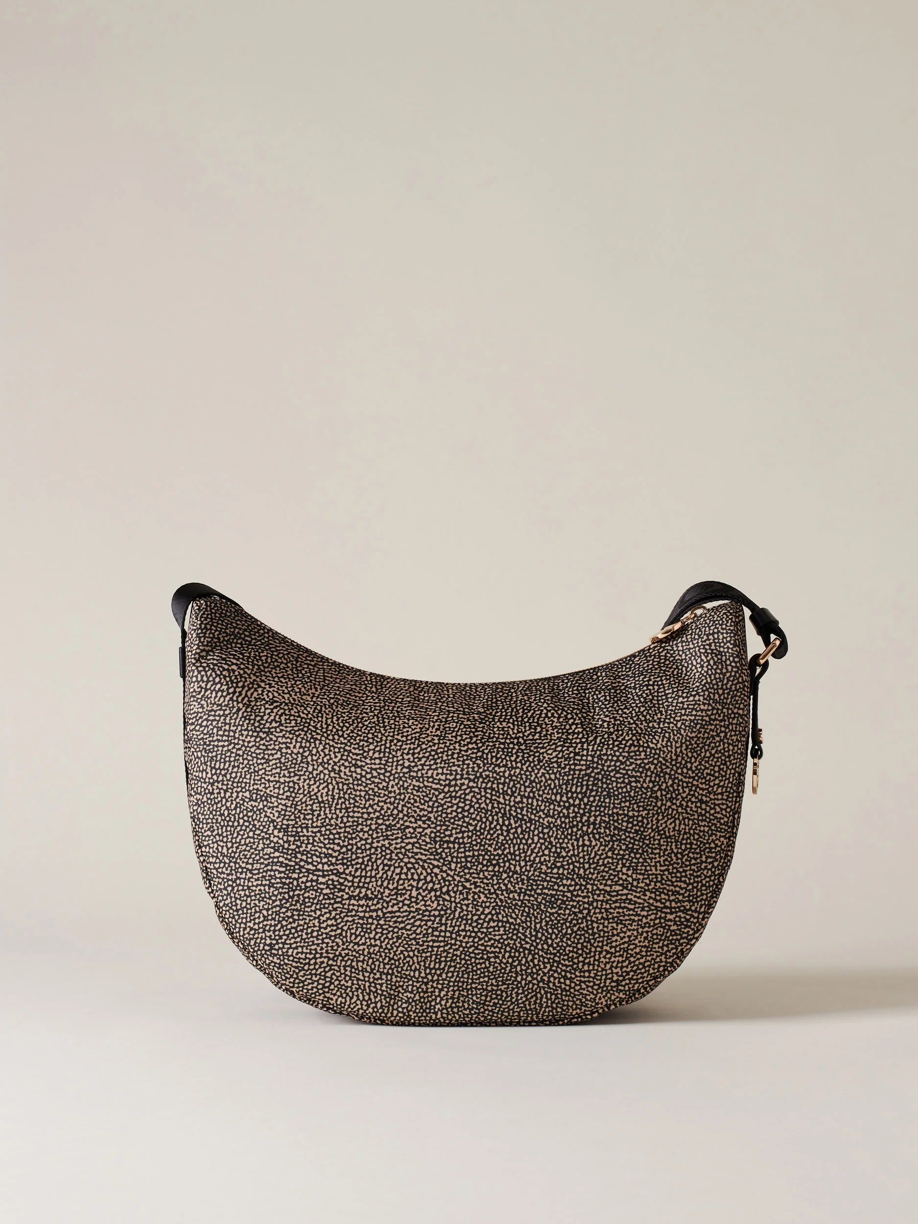 Borbonese Luna 934108 I15 Borsa OP Naturale Nero
