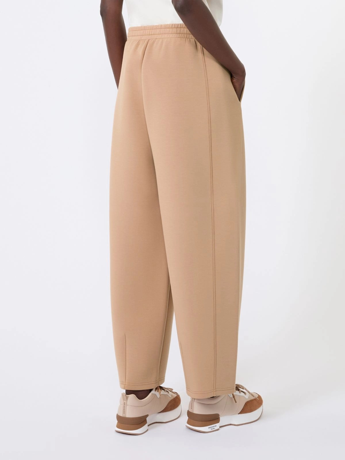 Weekend Max Mara Getto WKDGETTO003 Pantalone Scuba Cuoio