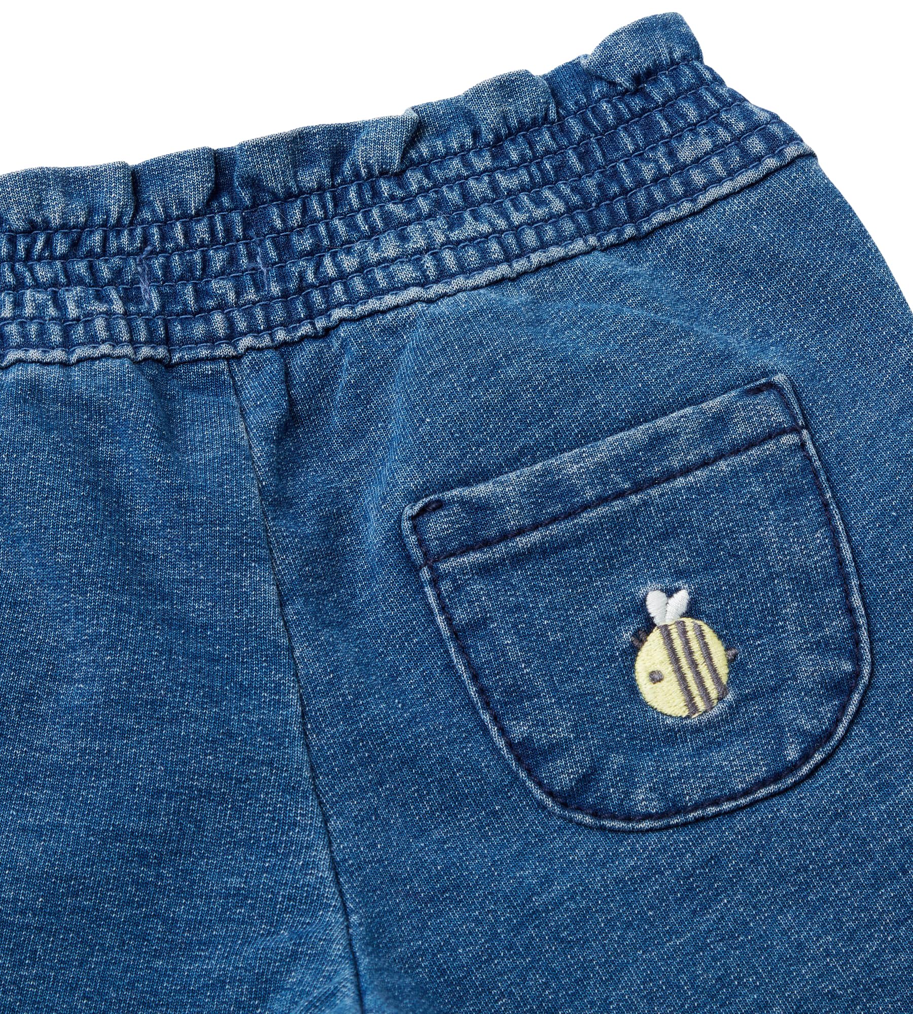 Benetton 4bayaf010 Pantaloni Bimba 56 denim con fiocco