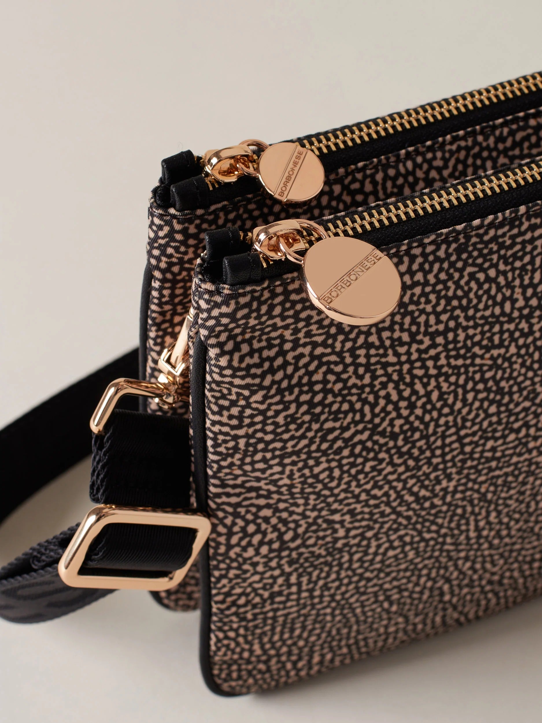 Borbonese Luna Small 934119 I15 borsa tracolla op nero