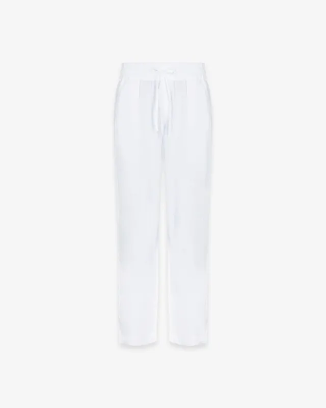 Hinnominate HMABM01552 pantalone uomo lino bianco
