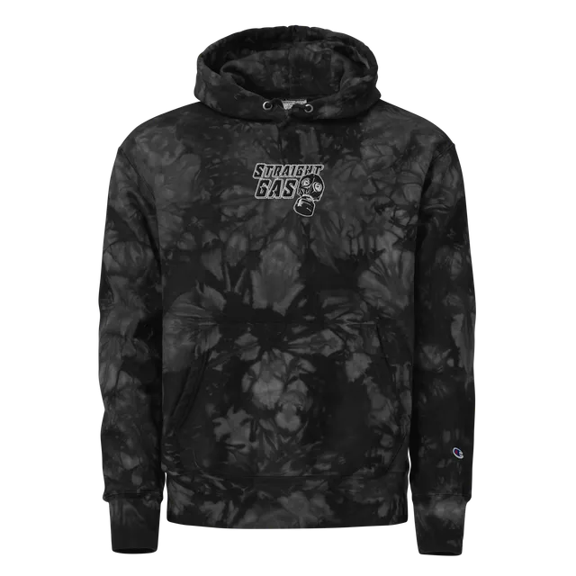 Pure Trash Straight Gas Felpa Champion tie-dye nera