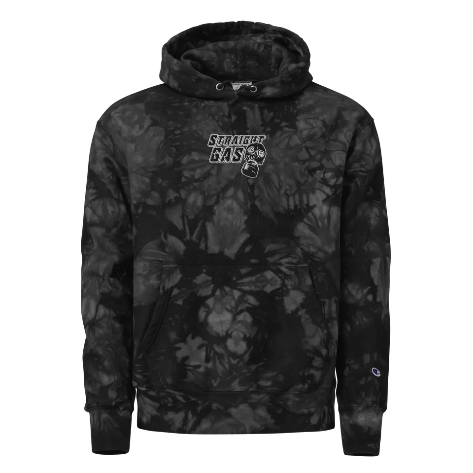 Pure Trash Straight Gas Felpa Champion tie-dye nera