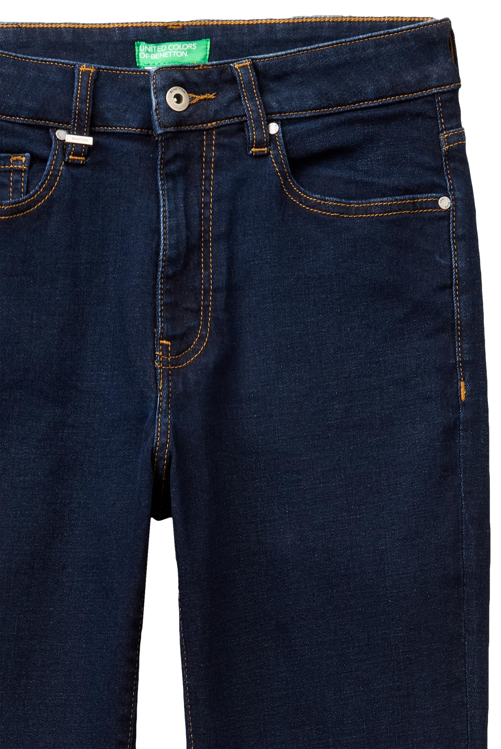 Benetton Pantaloni Jeans Flare Donna Vita Regular Stretch