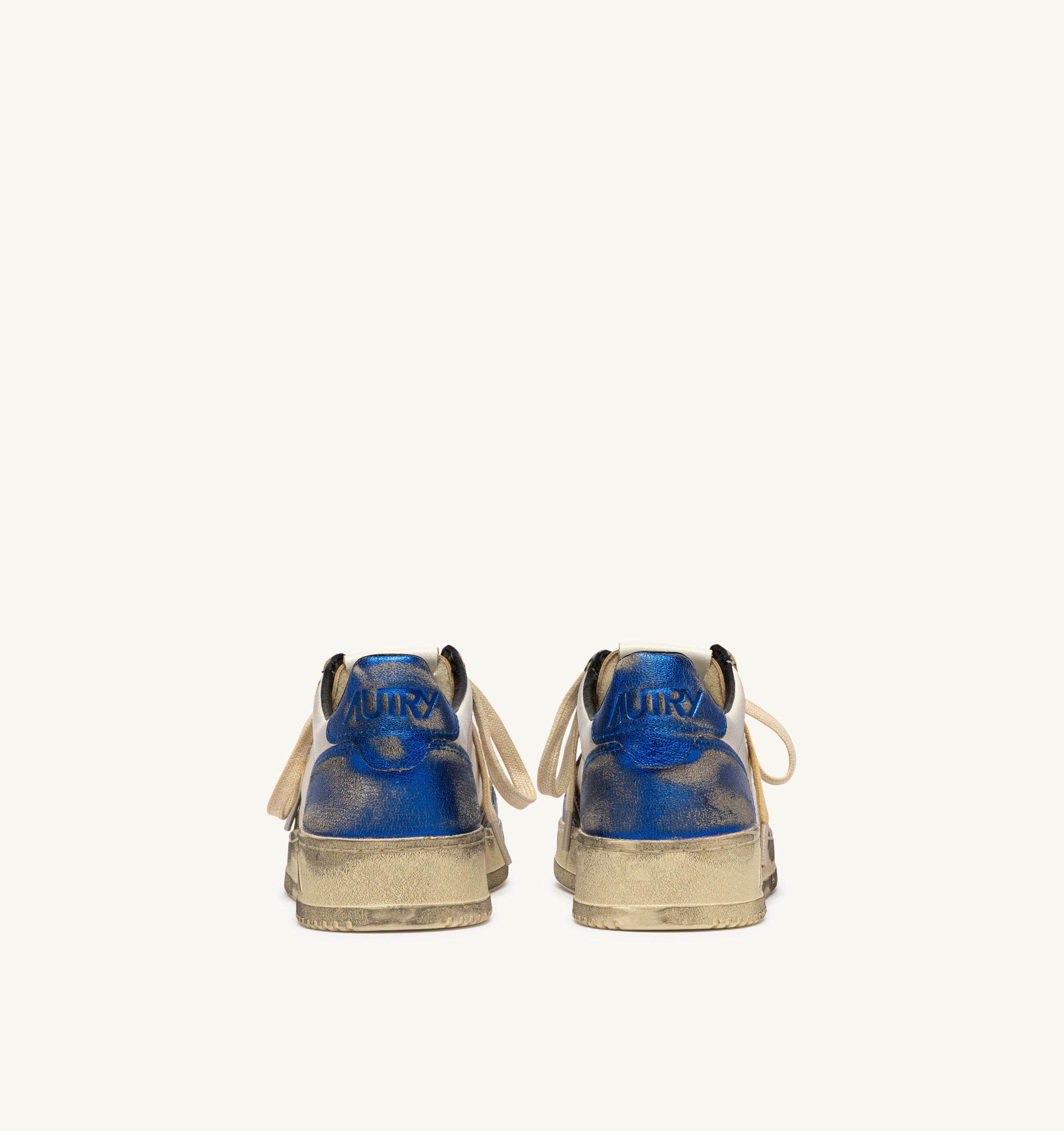 Autry Medalist Low AVLM-SV55 Sneakers Uomo Bianco Blu Vintage