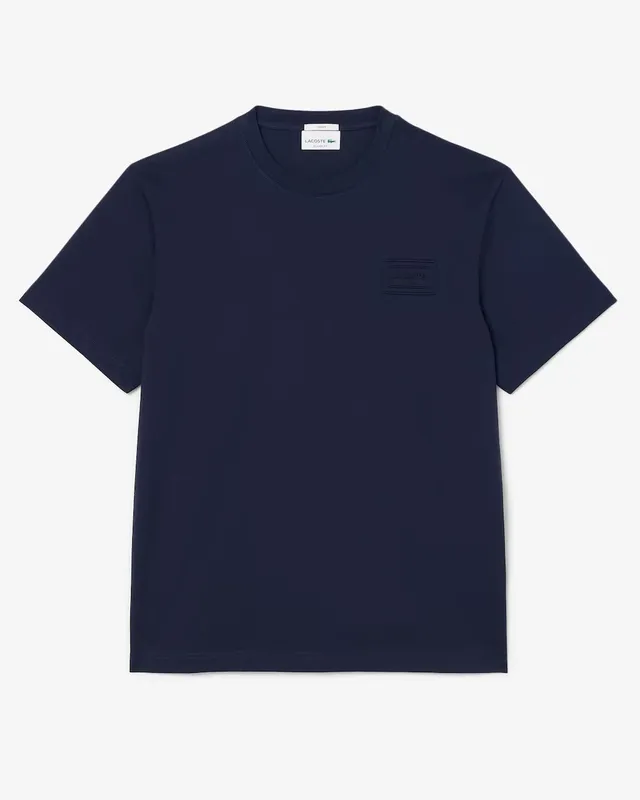 Lacoste TH0753 t-shirt cotone blu navy