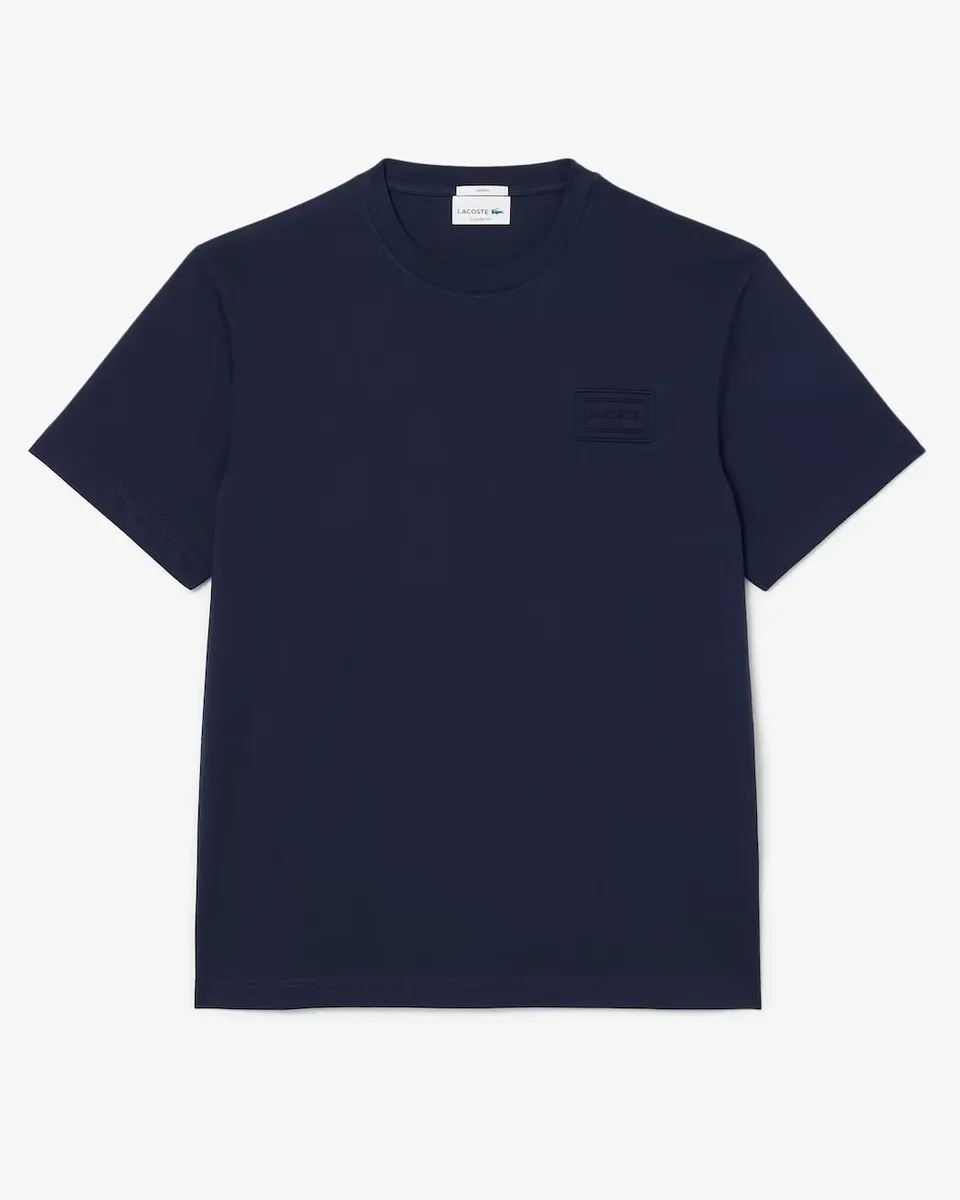 Lacoste TH0753 t-shirt cotone blu navy