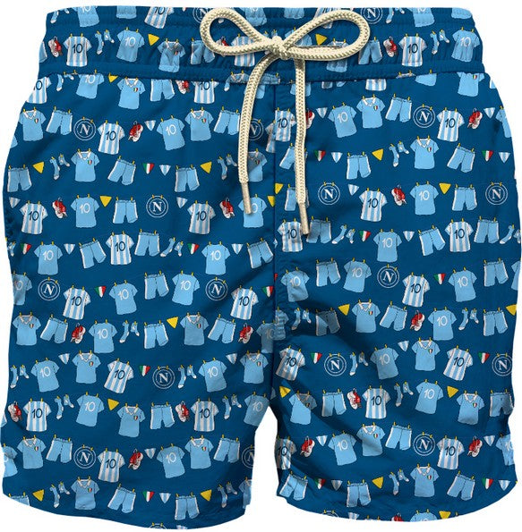 MC2 Saint Barth Jean Lighting 07453L costume boxer bambino Napoli Navy