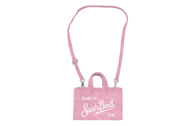MC2 Saint Barth Phone Bag borsa lino rosa telefono