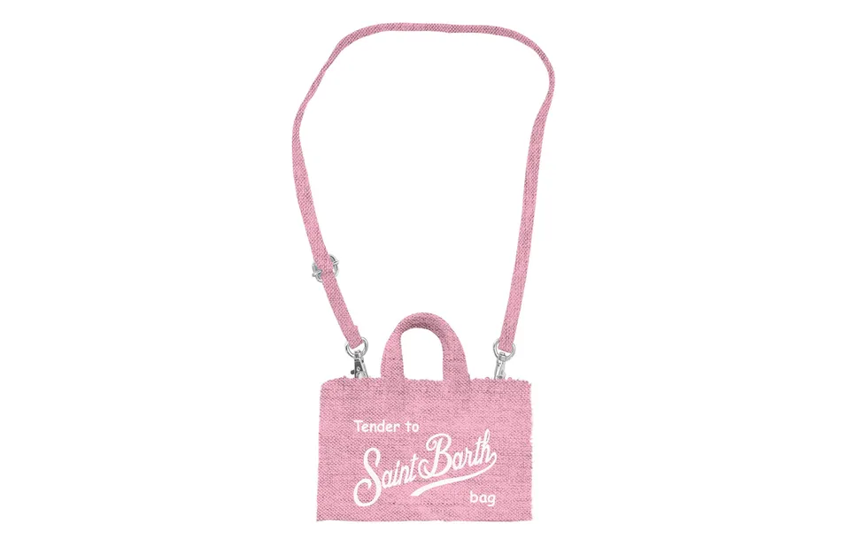 MC2 Saint Barth Phone Bag borsa lino rosa telefono