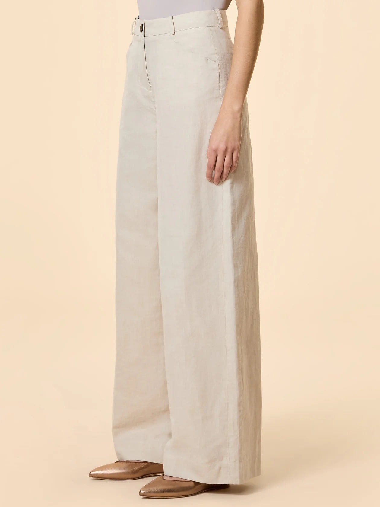 RRD Lynco Livia 26875 pantalone donna white sand