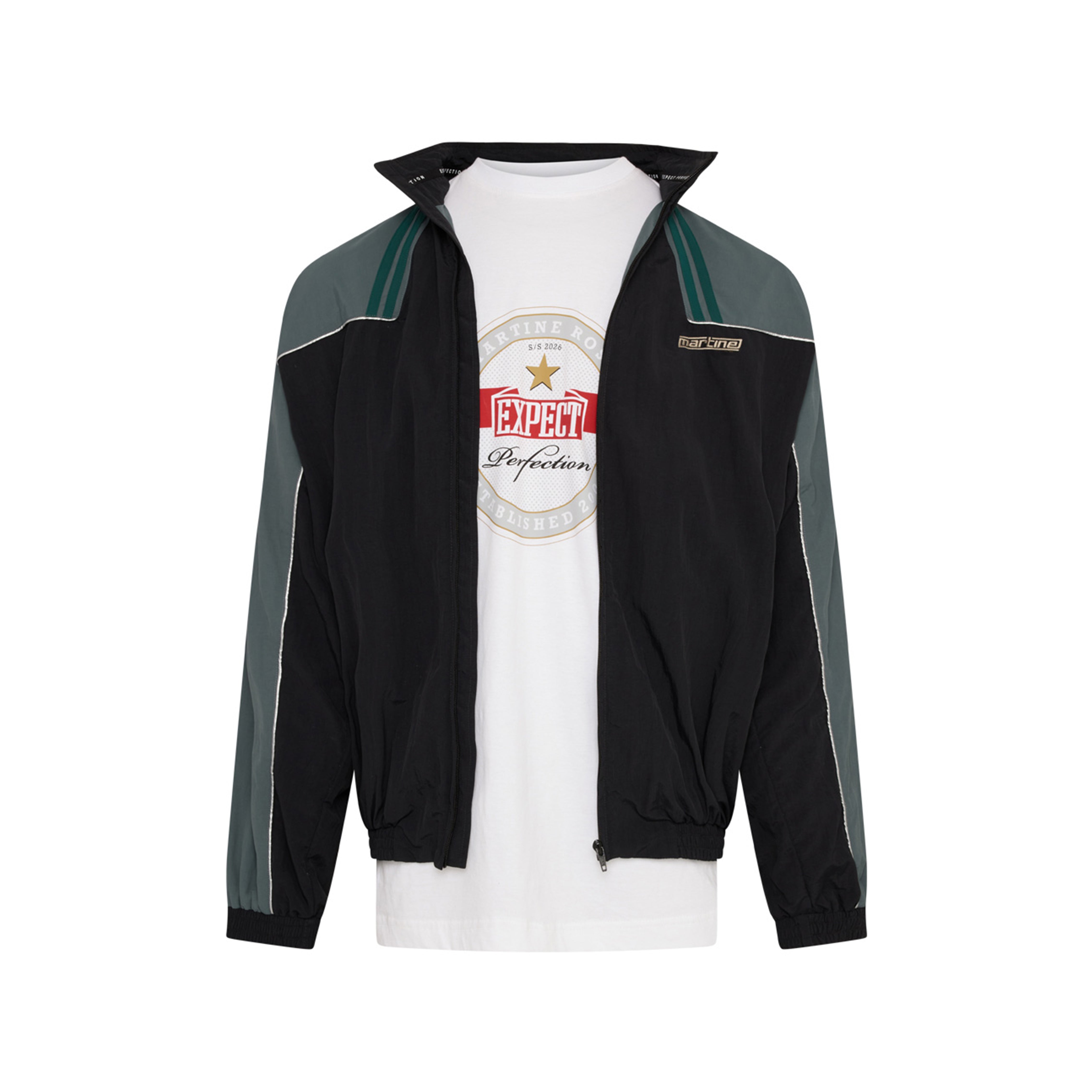 Martine Rose T-Lining Track giacca tuta nero teal