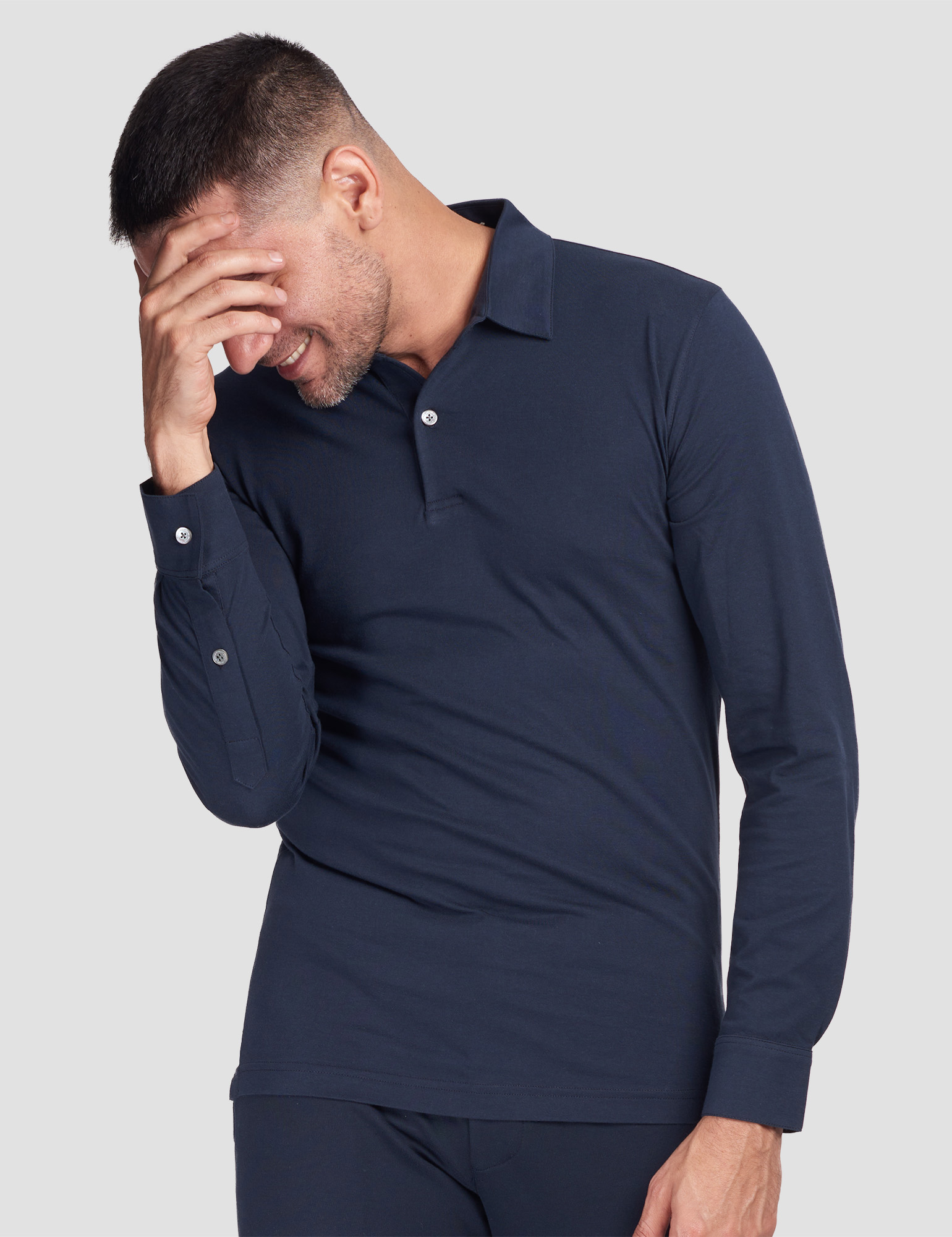Stefan Brandt LUUK 2 polo manica lunga cotone