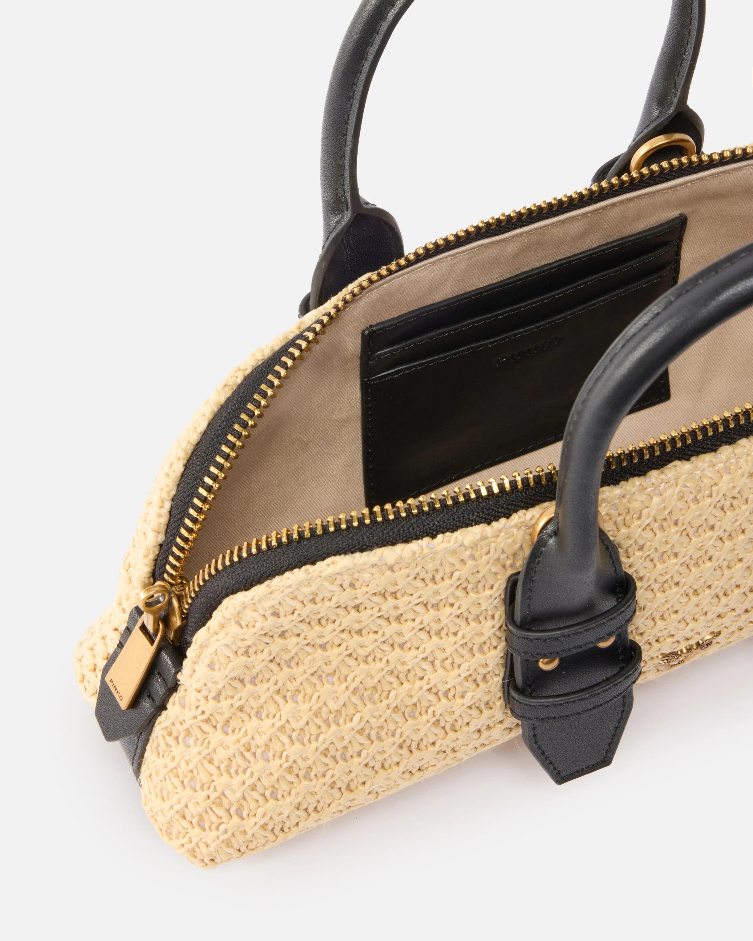 Pinko Bowling Escape 105334 A1RL borsa raffia beige