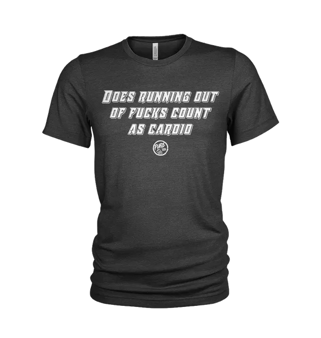 Pure Trash Does Running Out of Fucks T-shirt uomo cardio
