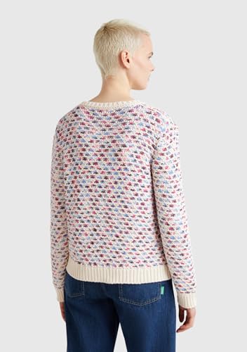 Benetton Maglieria 1198E10D8 Maglione Donna Girocollo Taglia M