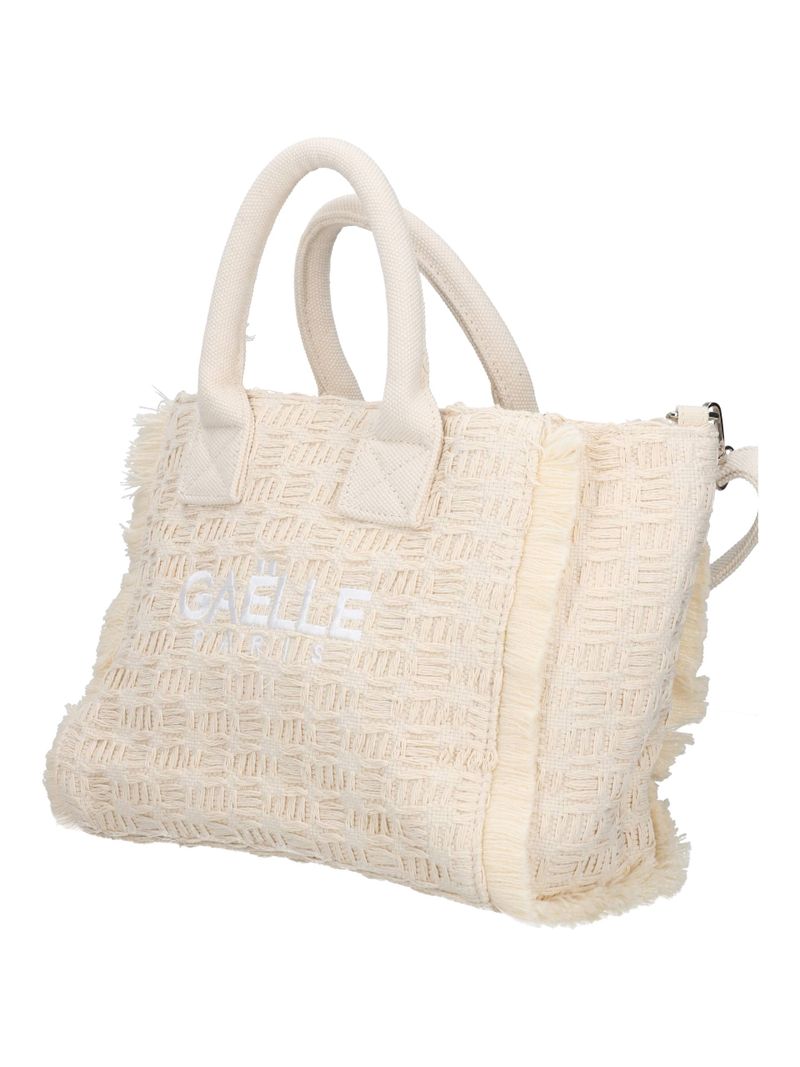 Gaelle Paris GAACW03179 shopper beige logo ricamato