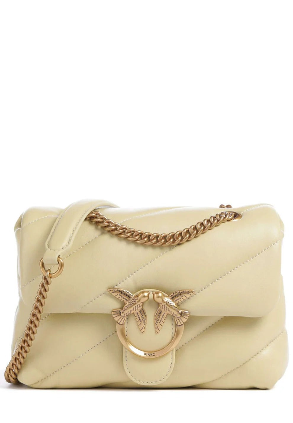 Pinko Love Puff Mini 100039A0F2 borsa donna Giallo Vaniglia