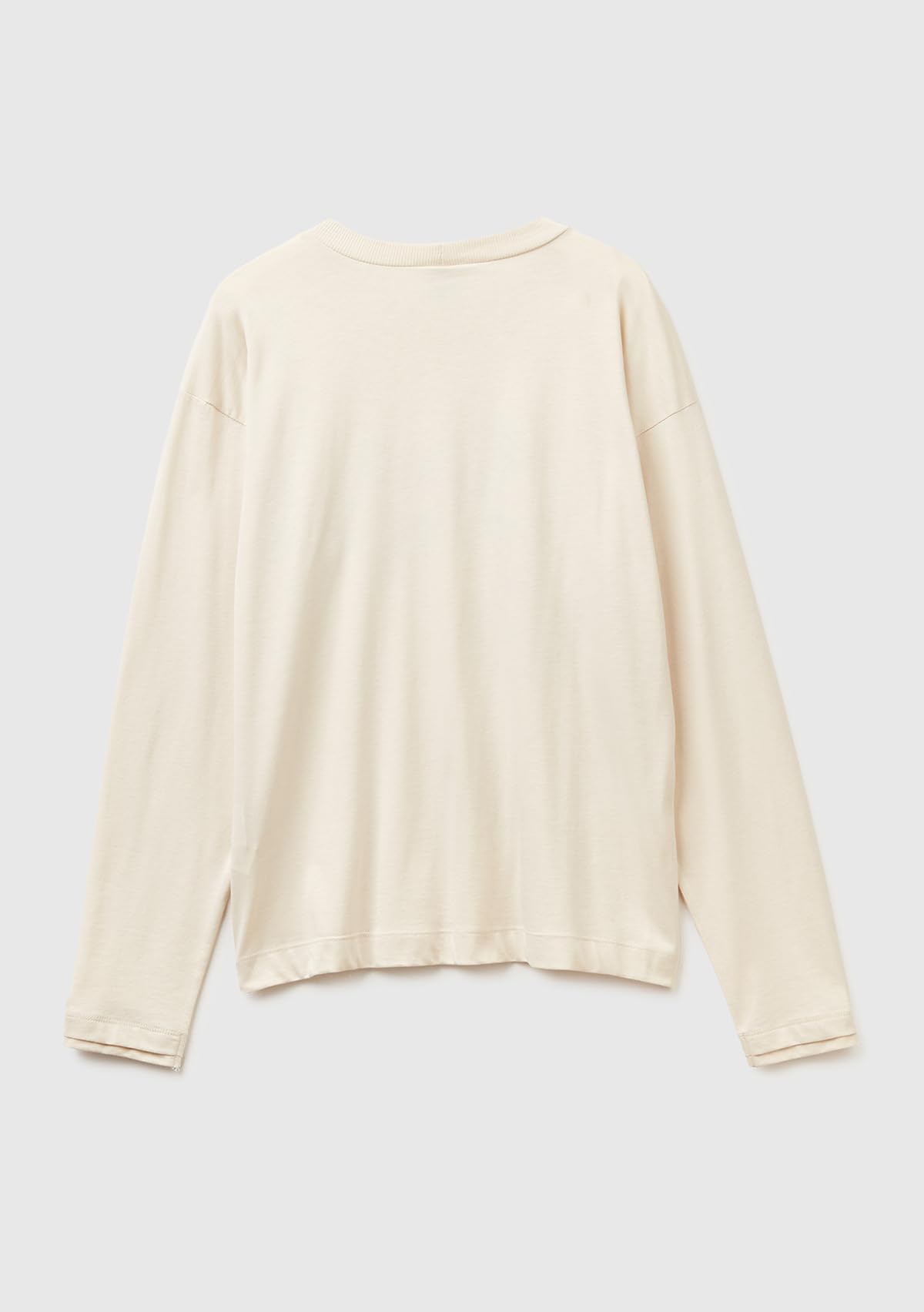 Benetton Maglia Pigiama Donna Cotone Beige Taglia M