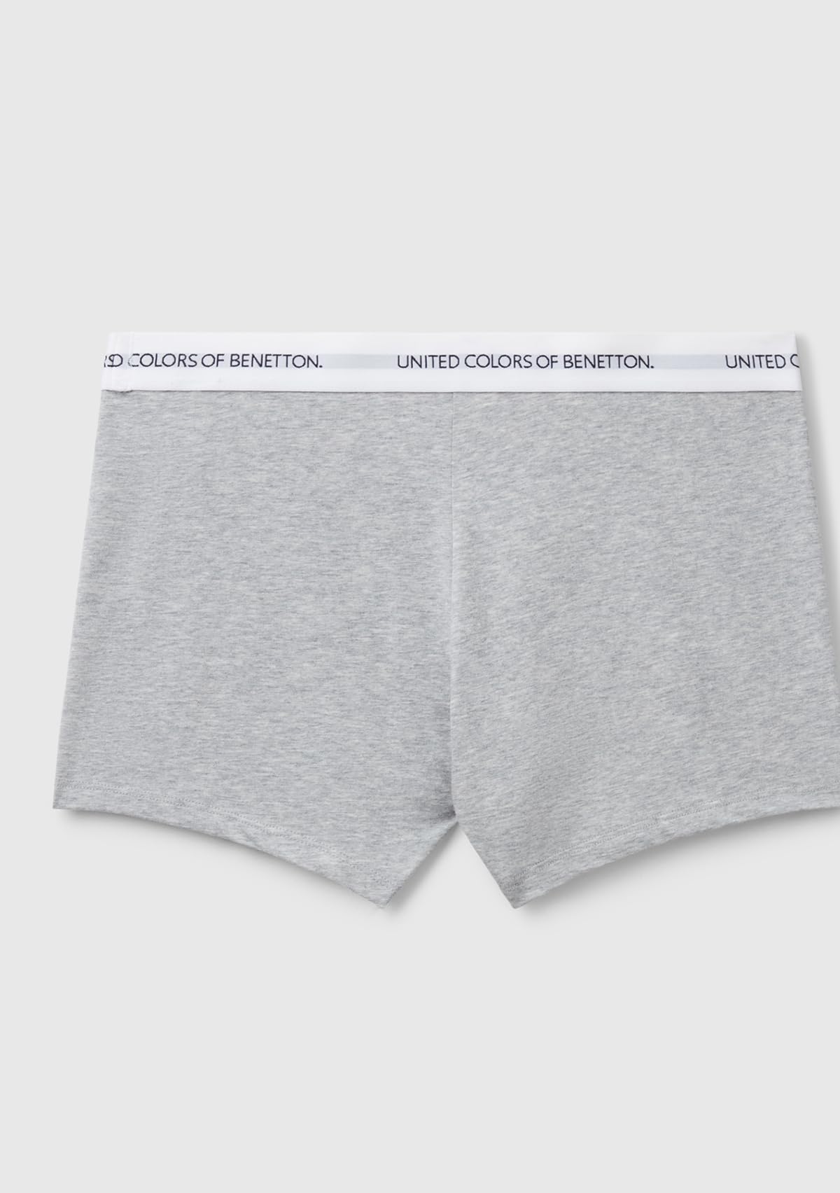 Benetton Boxer Uomo M Grigio Cotone Organico Gamba 9 cm