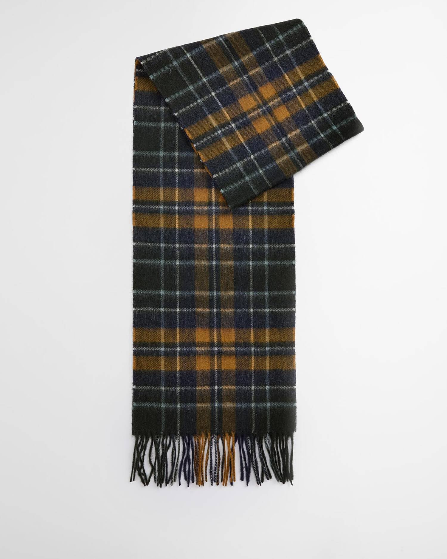 Barbour New Check Tartan sciarpa uomo forest lana