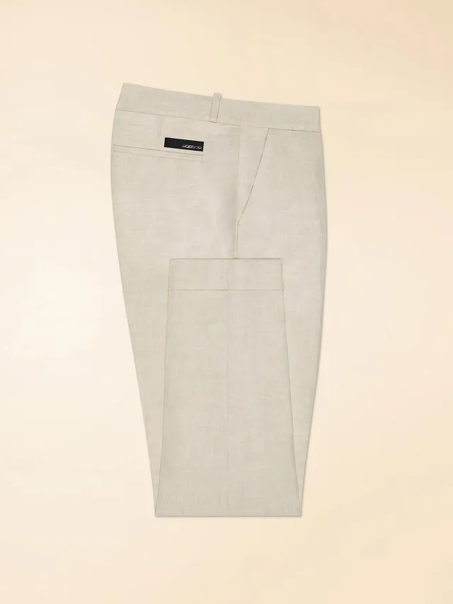 RRD Lynco Chino 26339 pantalone uomo White Sand lino