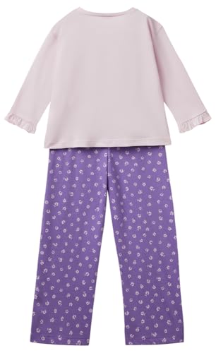 Benetton pigiama donna jersey manica lunga con stampa