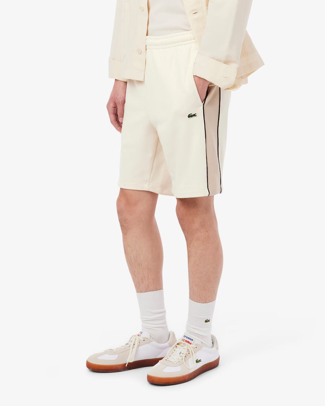 Lacoste GH0893 Shorts Felpati Beige 3RR Uomo
