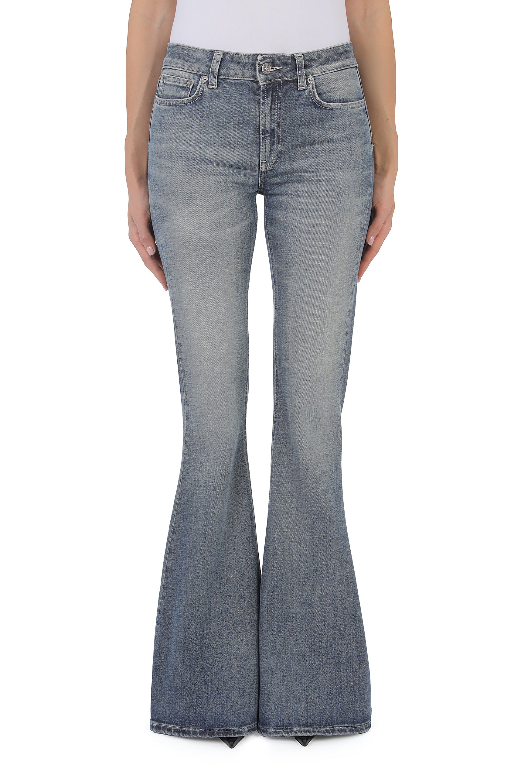 Dondup Karen DP858 skinny jeans donna blu