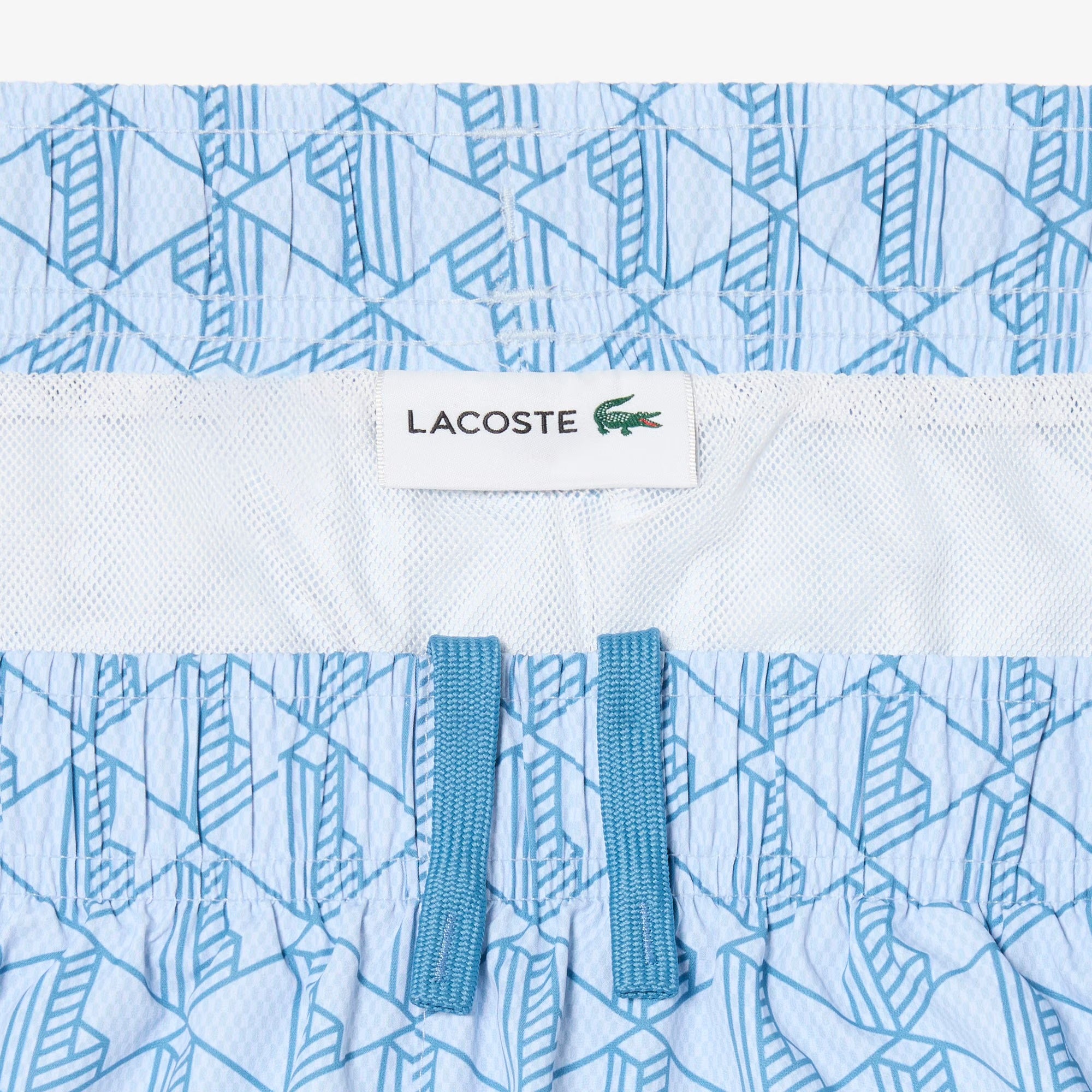 Lacoste MH9086 Jacquard Monogram Boxer Mare Blu Taglia S
