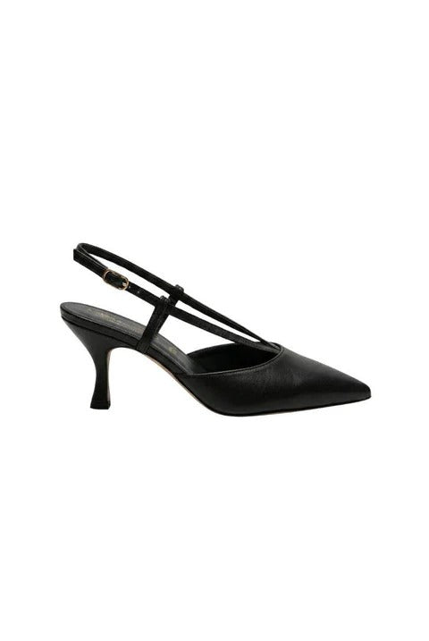 Bianca D S671 chanel donna nero nappa tacco 7 cm