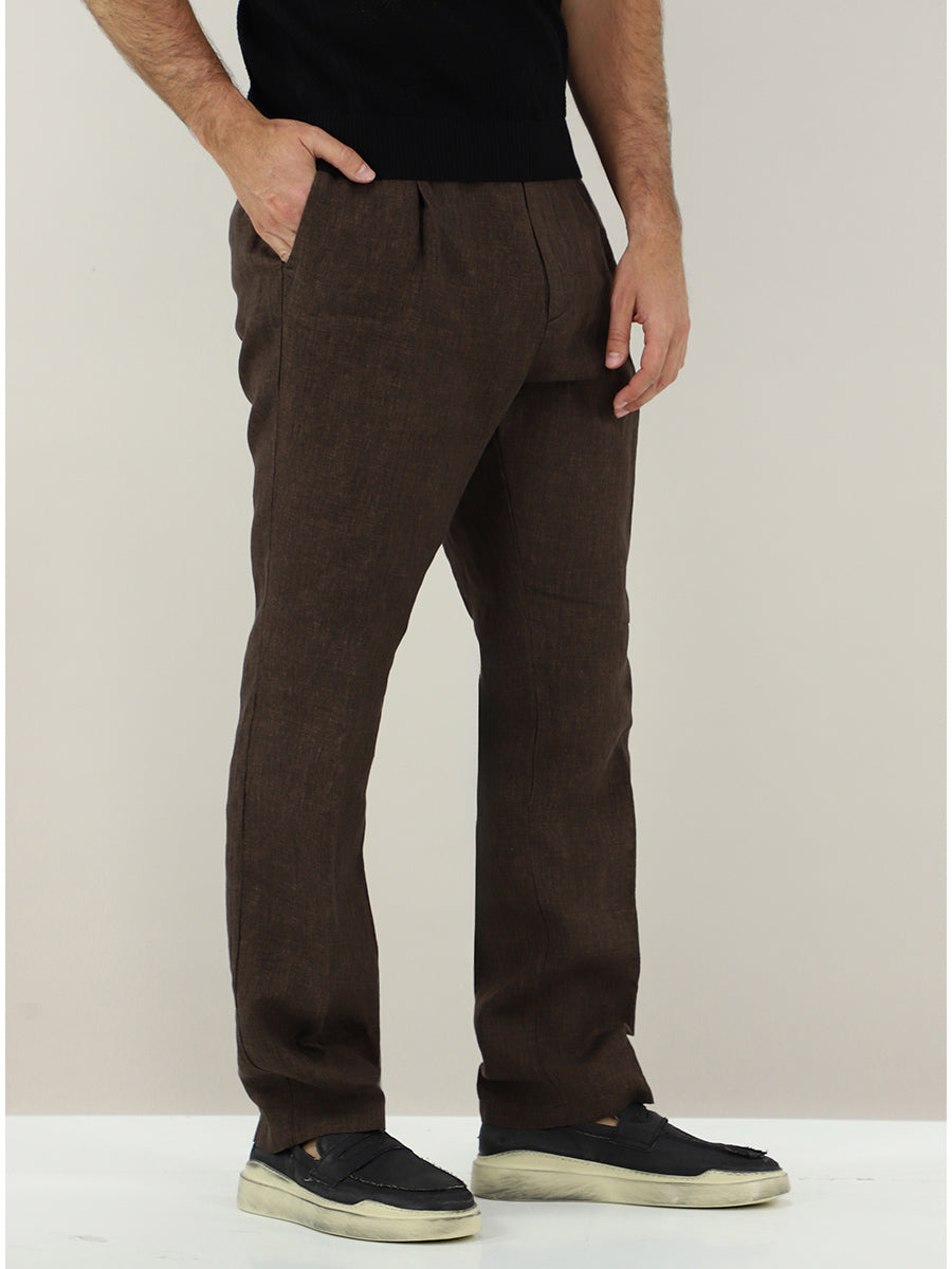 Cruna Mitte 1712 Pantalone Uomo Lino Moro
