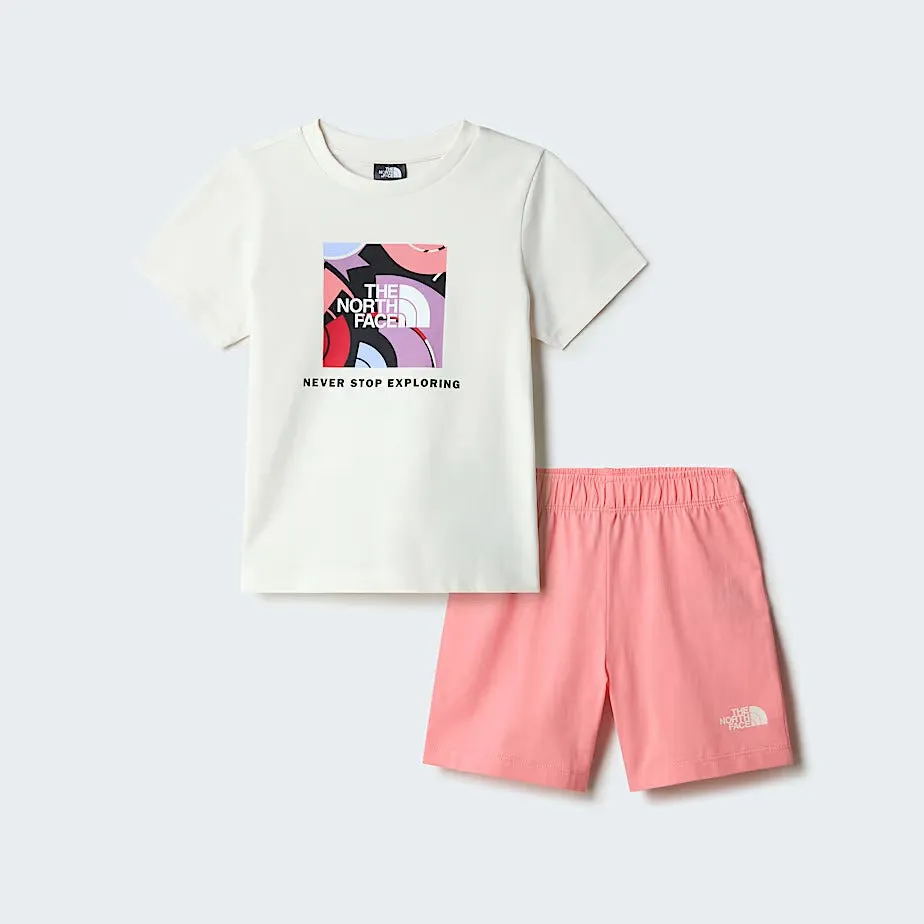 The North Face Box Play Set T-Shirt Shorts Bambino
