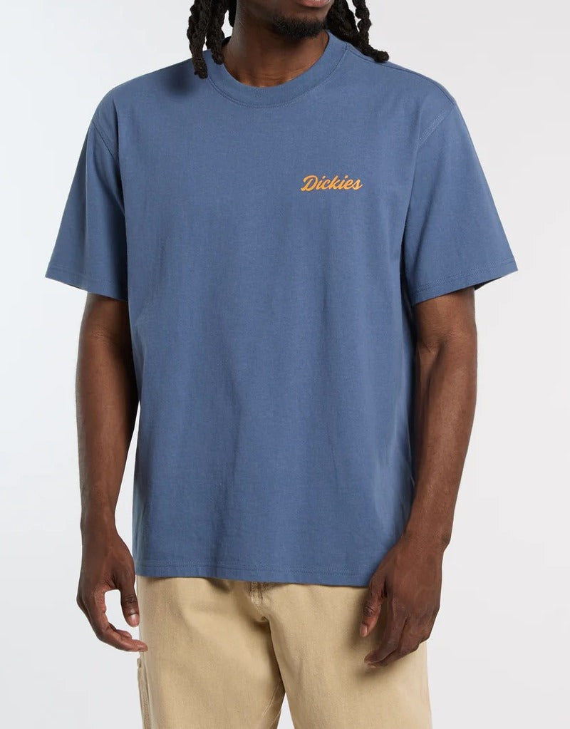 Dickies DK0A8886 Wellsville t-shirt cotone indigo uomo