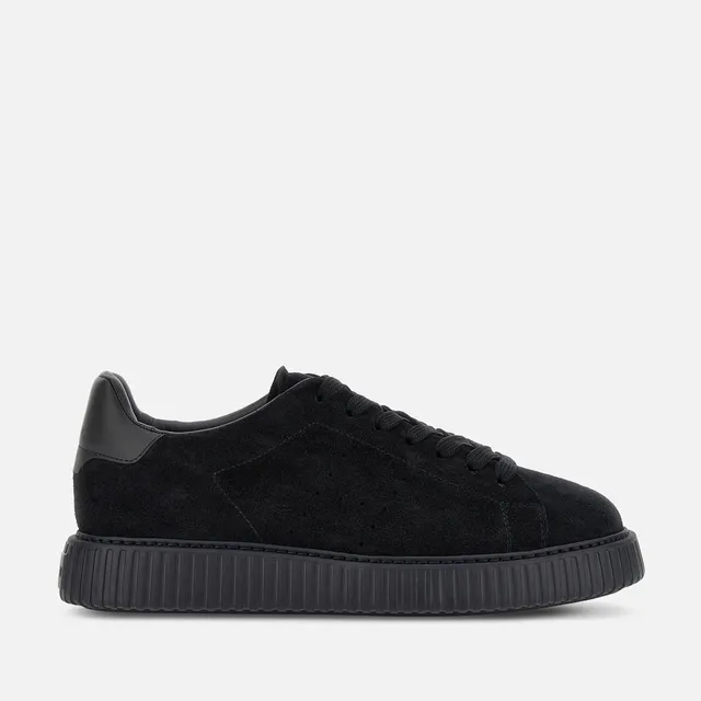 Hogan H-Stripes HXM6770GF5FUH Sneaker Uomo Blu Notte Camoscio